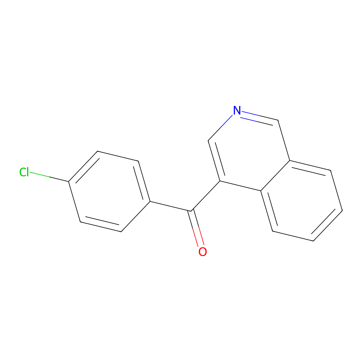 4-(4-Chlorobenzoyl)isoquinoline molecular structure, CAS 1187166-86-4