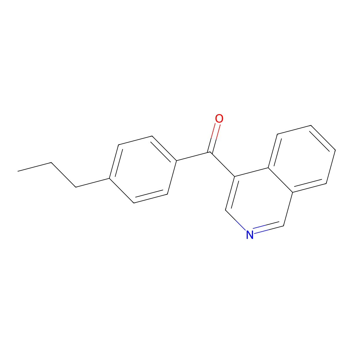 4-(4-Propylbenzoyl)isoquinoline molecular structure, CAS 1187166-90-0