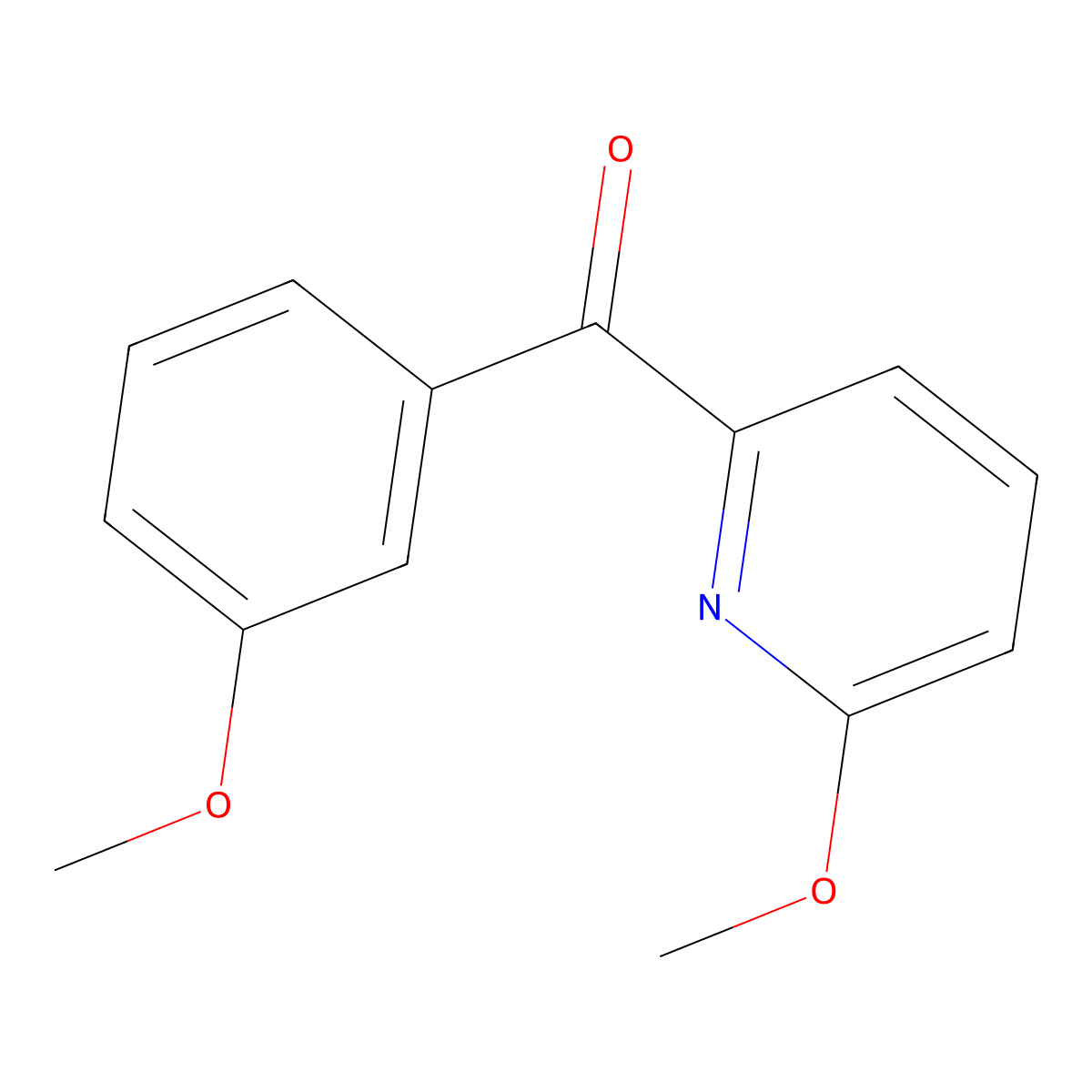 2-(3-Methoxybenzoyl)-6-methoxypyridine molecular structure, CAS 1187166-92-2