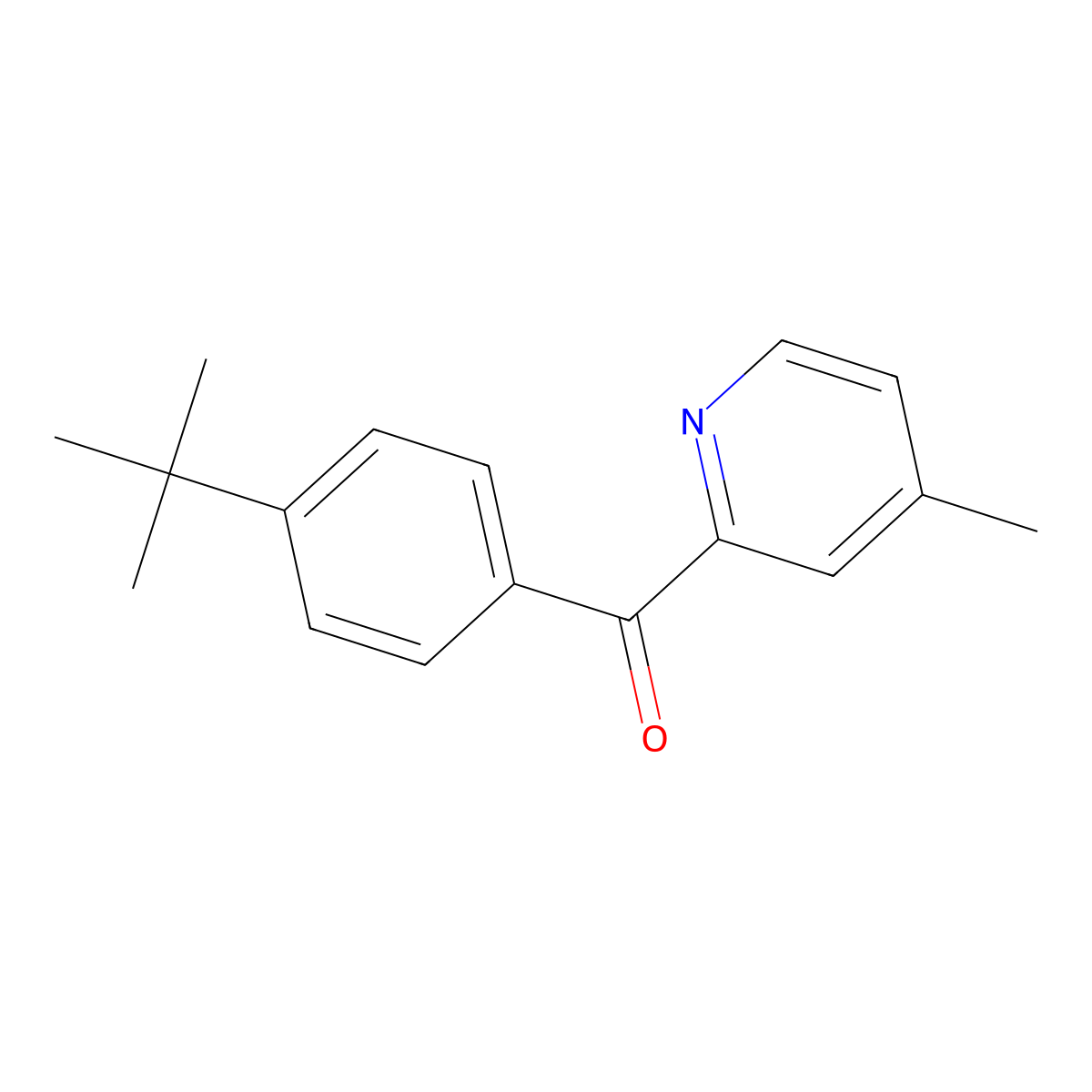 2-(4-tert-Butylbenzoyl)-4-methylpyridine molecular structure, CAS 1187166-94-4