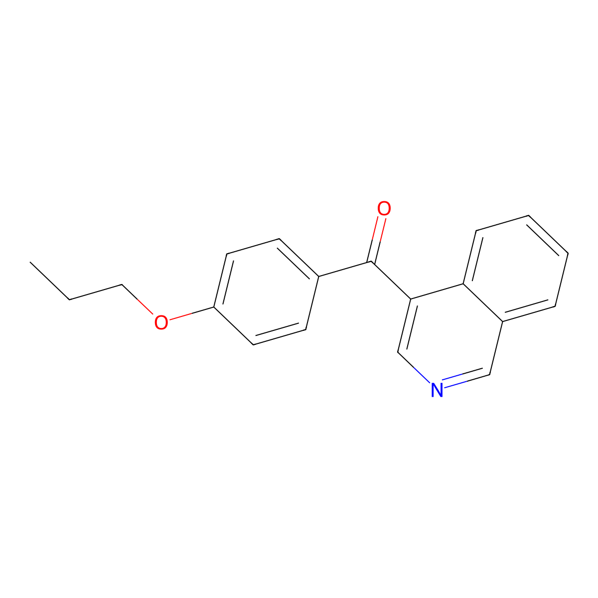 4-(4-Propoxybenzoyl)isoquinoline molecular structure, CAS 1187166-96-6