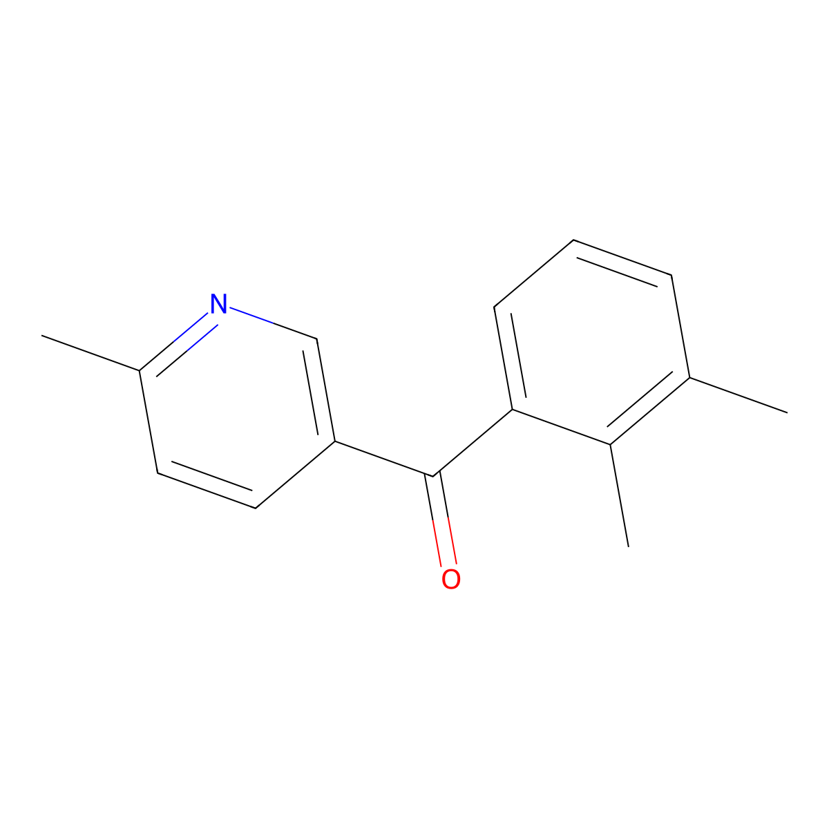 5-(2,3-Dimethylbenzoyl)-2-methylpyridine molecular structure, CAS 1187167-04-9