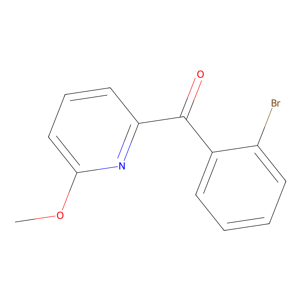 2-(2-Bromobenzoyl)-6-methoxypyridine molecular structure, CAS 1187167-13-0