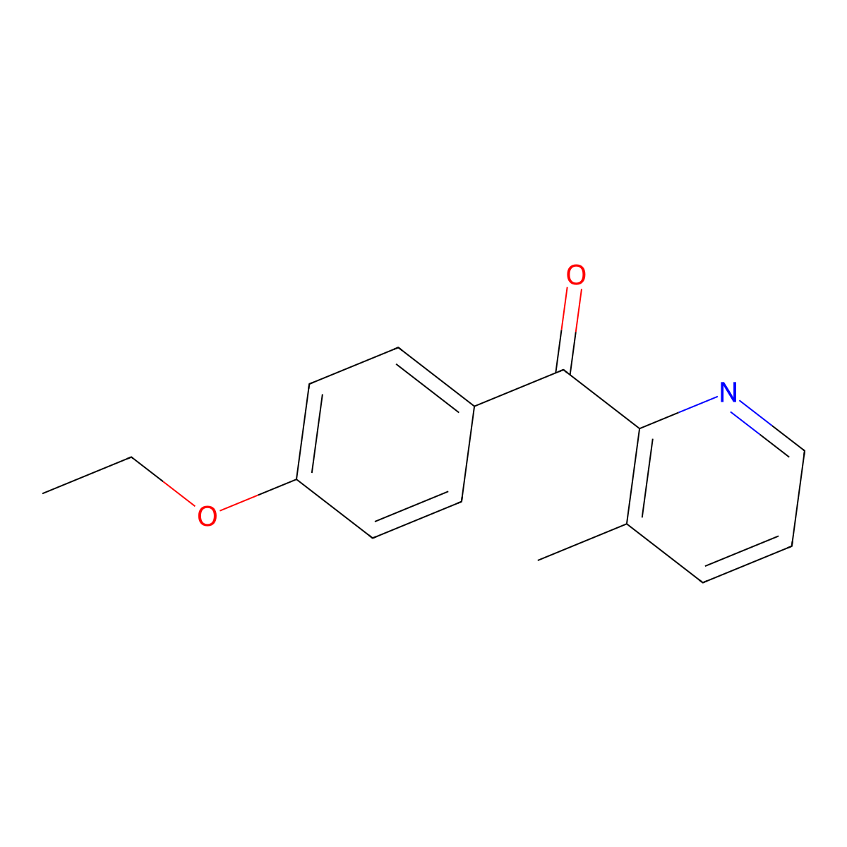 2-(4-Ethoxybenzoyl)-3-methylpyridine molecular structure, CAS 1187167-15-2