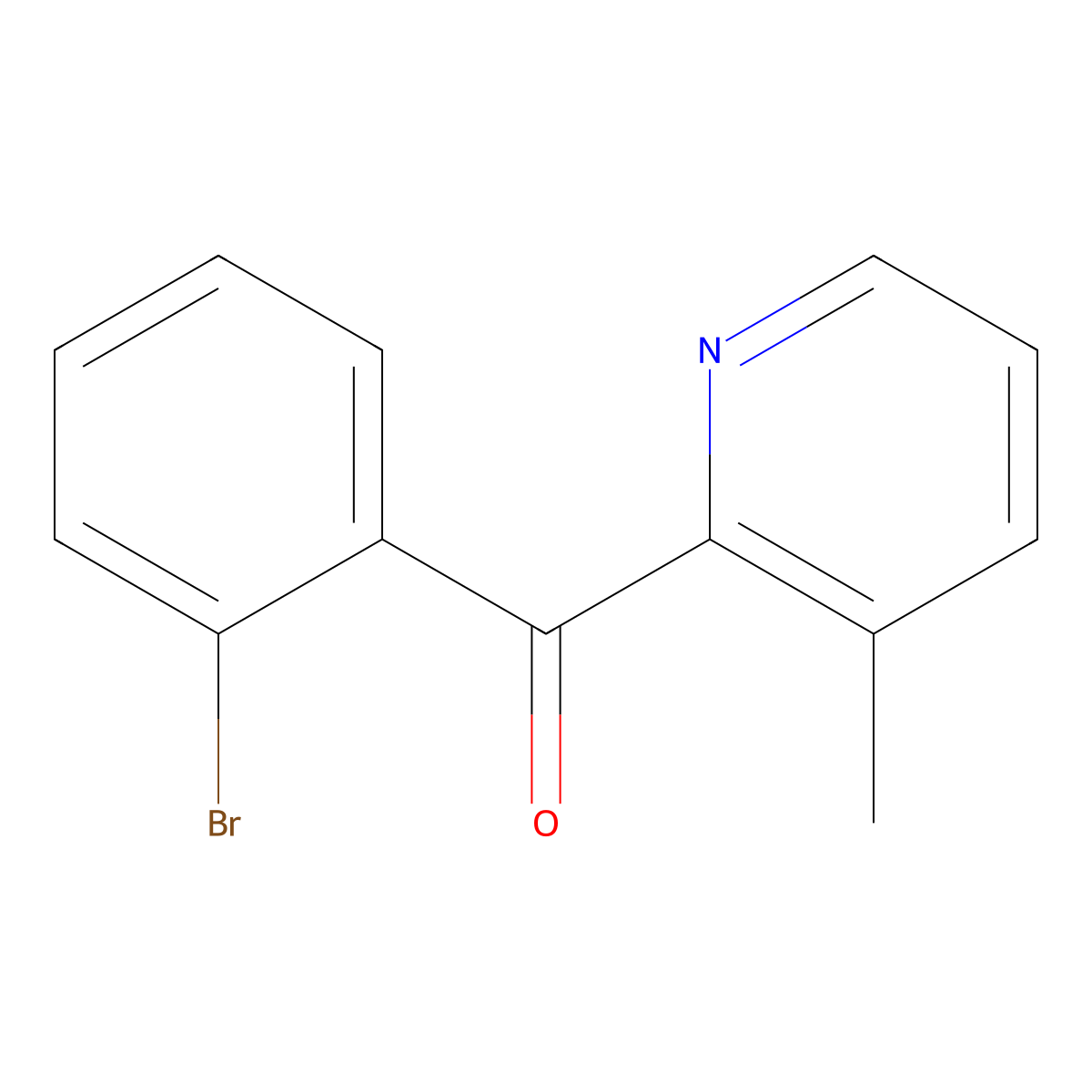 2-(2-Bromobenzoyl)-3-methylpyridine molecular structure, CAS 1187167-16-3
