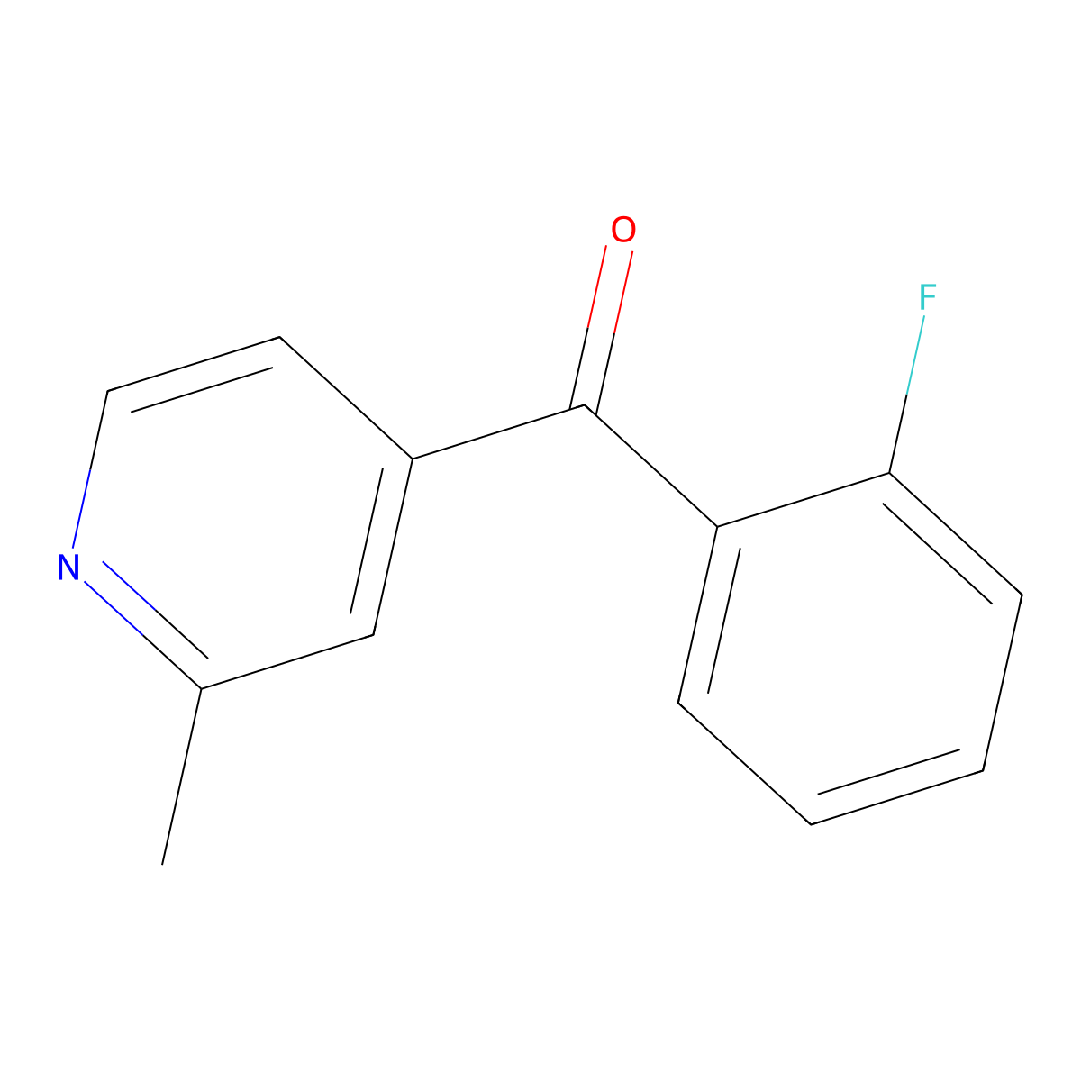4-(2-Fluorobenzoyl)-2-methylpyridine molecular structure, CAS 1187167-17-4