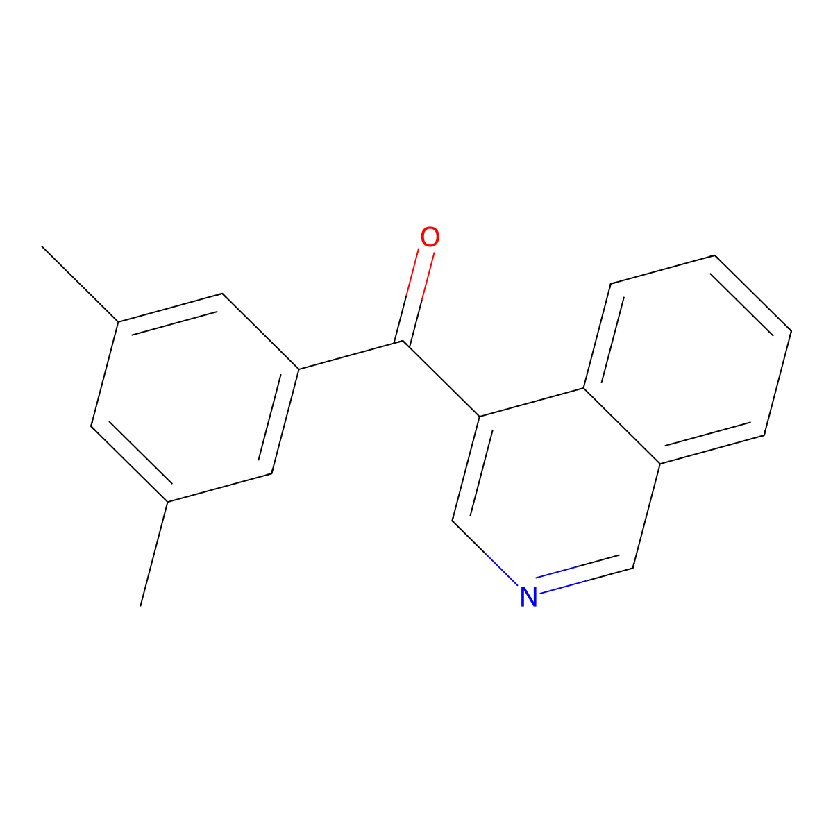 4-(3,5-Dimethylbenzoyl)isoquinoline molecular structure, CAS 1187167-20-9