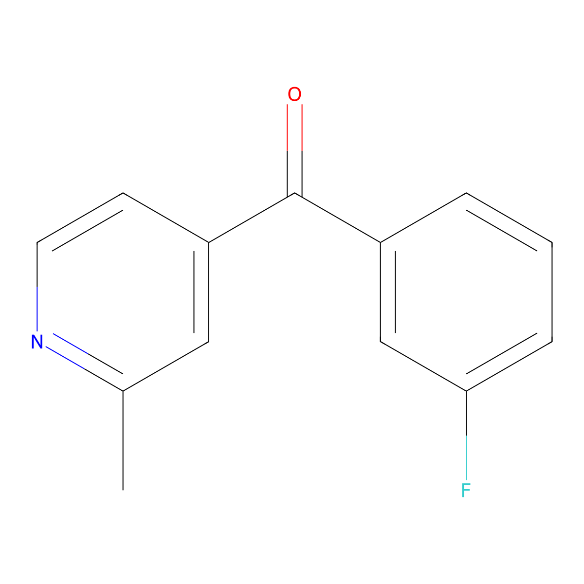 4-(3-Fluorobenzoyl)-2-methylpyridine molecular structure, CAS 1187167-22-1