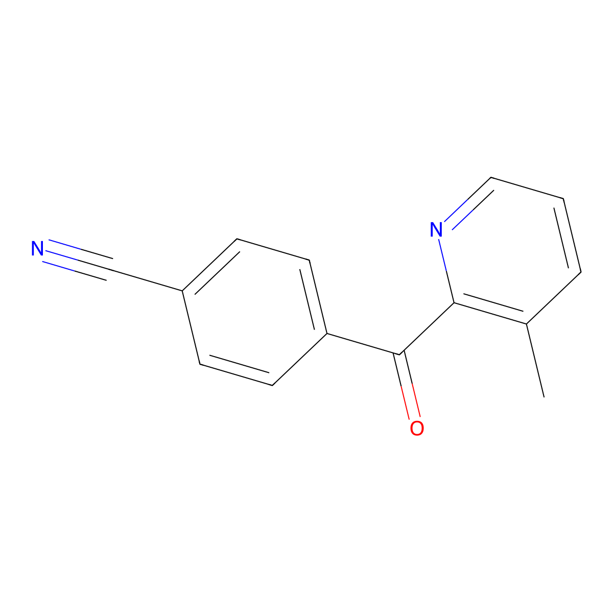 2-(4-Cyanobenzoyl)-3-methylpyridine molecular structure, CAS 1187167-24-3