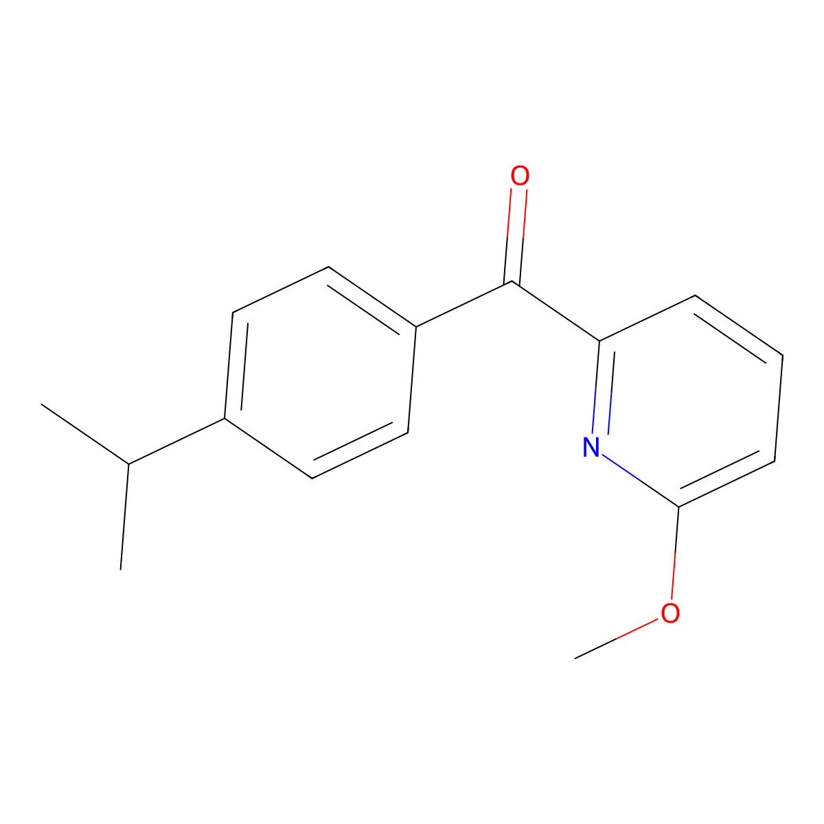 2-(4-Isopropylbenzoyl)-6-methoxypyridine molecular structure, CAS 1187167-25-4