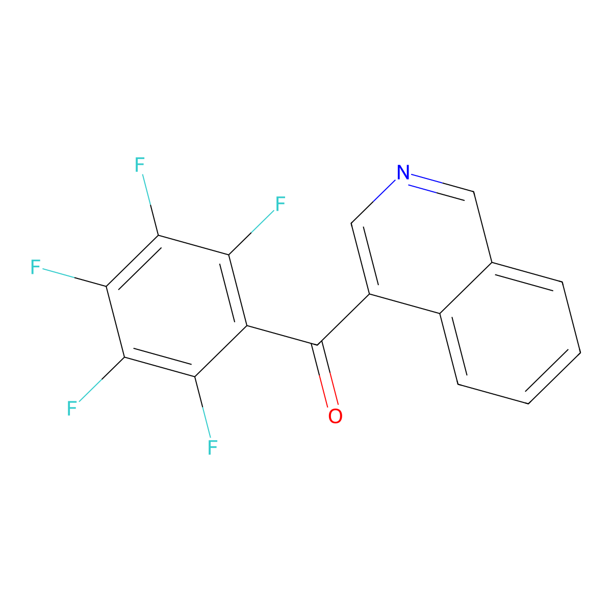 4-(Pentafluorobenzoyl)isoquinoline molecular structure, CAS 1187167-26-5