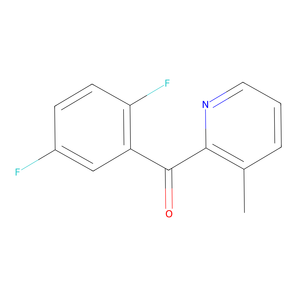 2-(2,5-Difluorobenzoyl)-3-methylpyridine molecular structure, CAS 1187167-27-6