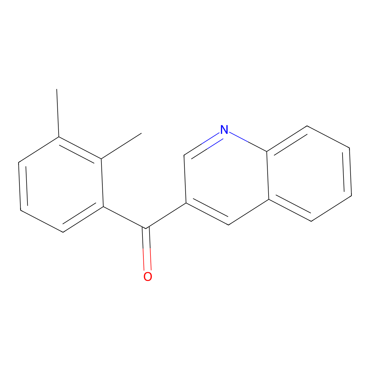 (2,3-Dimethylphenyl)(quinolin-3-yl)methanone molecular structure, CAS 1187167-29-8