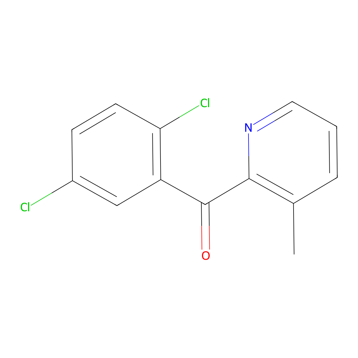 2-(2,5-Dichlorobenzoyl)-3-methylpyridine molecular structure, CAS 1187167-44-7