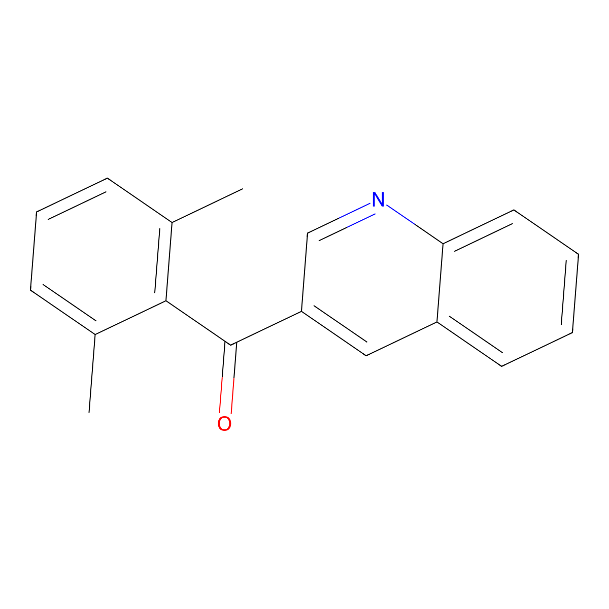(2,6-Dimethylphenyl)(quinolin-3-yl)methanone molecular structure, CAS 1187167-47-0