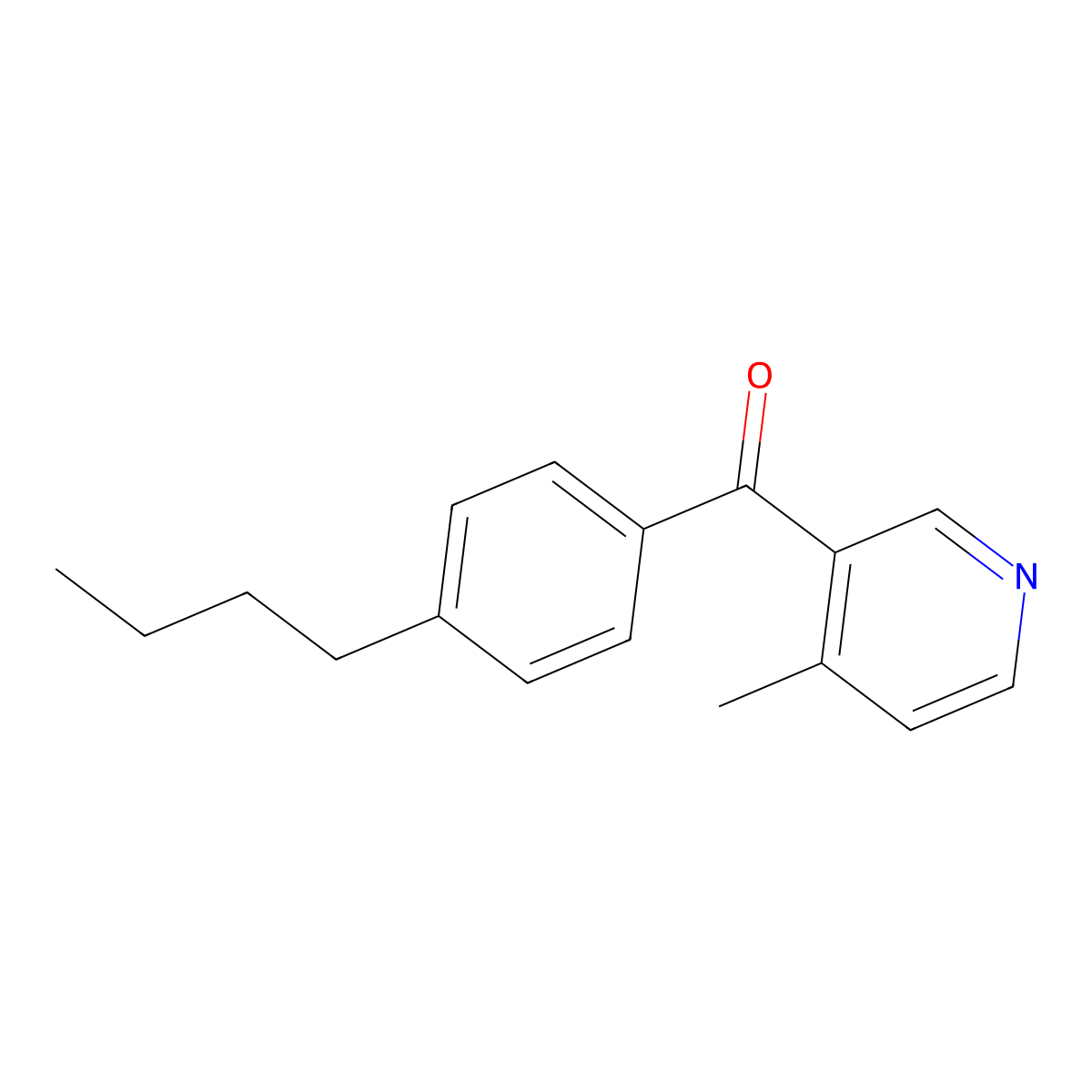 3-(4-Butylbenzoyl)-4-methylpyridine molecular structure, CAS 1187167-67-4