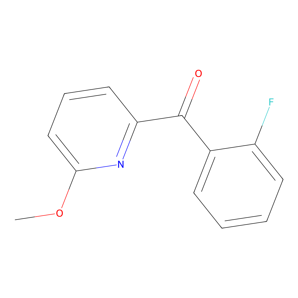 2-(2-Fluorobenzoyl)-6-methoxypyridine molecular structure, CAS 1187167-70-9