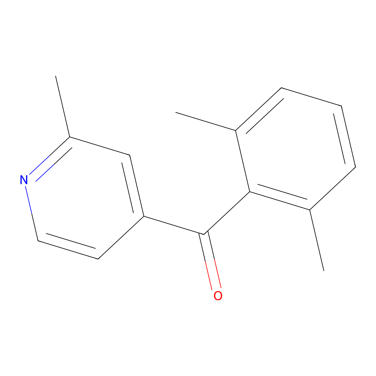 4-(2,6-Dimethylbenzoyl)-2-methylpyridine molecular structure, CAS 1187167-71-0