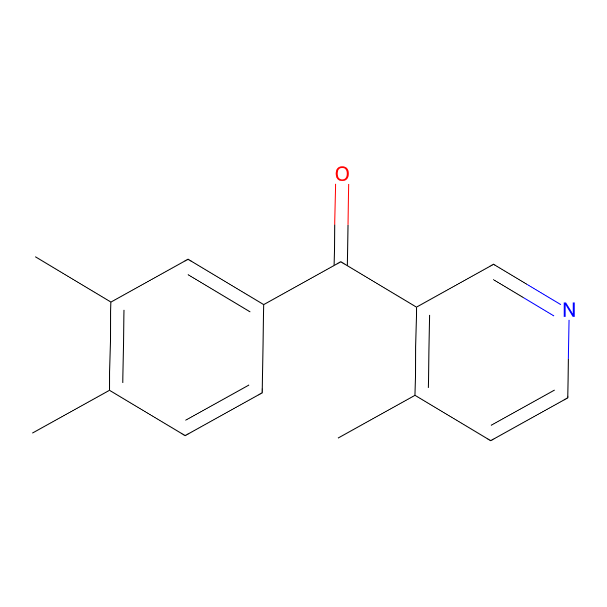 3-(3,4-Dimethylbenzoyl)-4-methylpyridine molecular structure, CAS 1187167-85-6