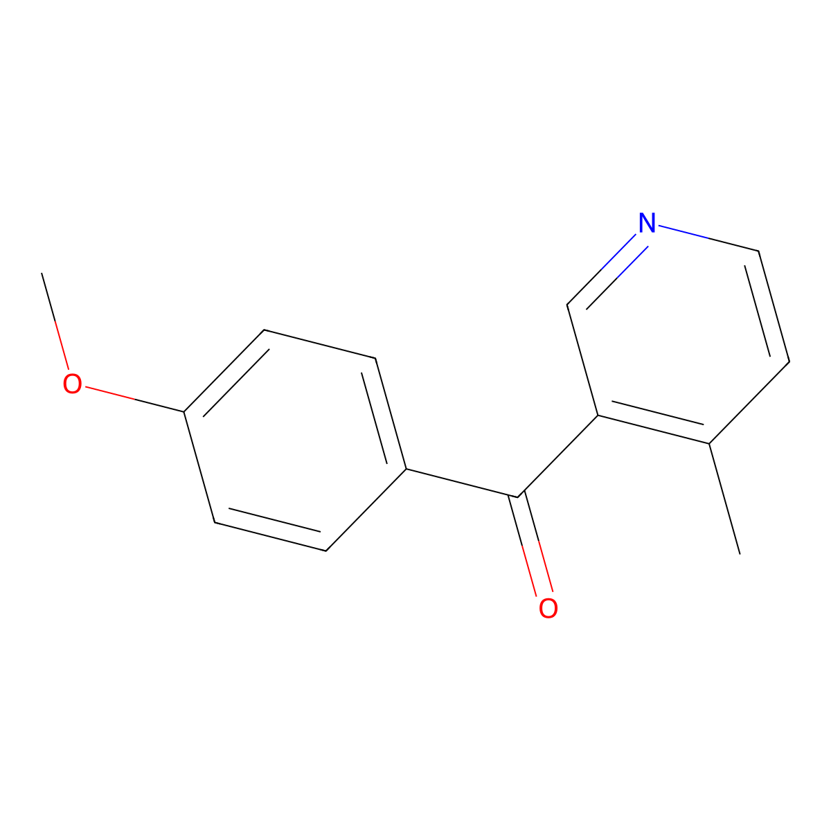 3-(4-Methoxybenzoyl)-4-methylpyridine molecular structure, CAS 1187167-86-7
