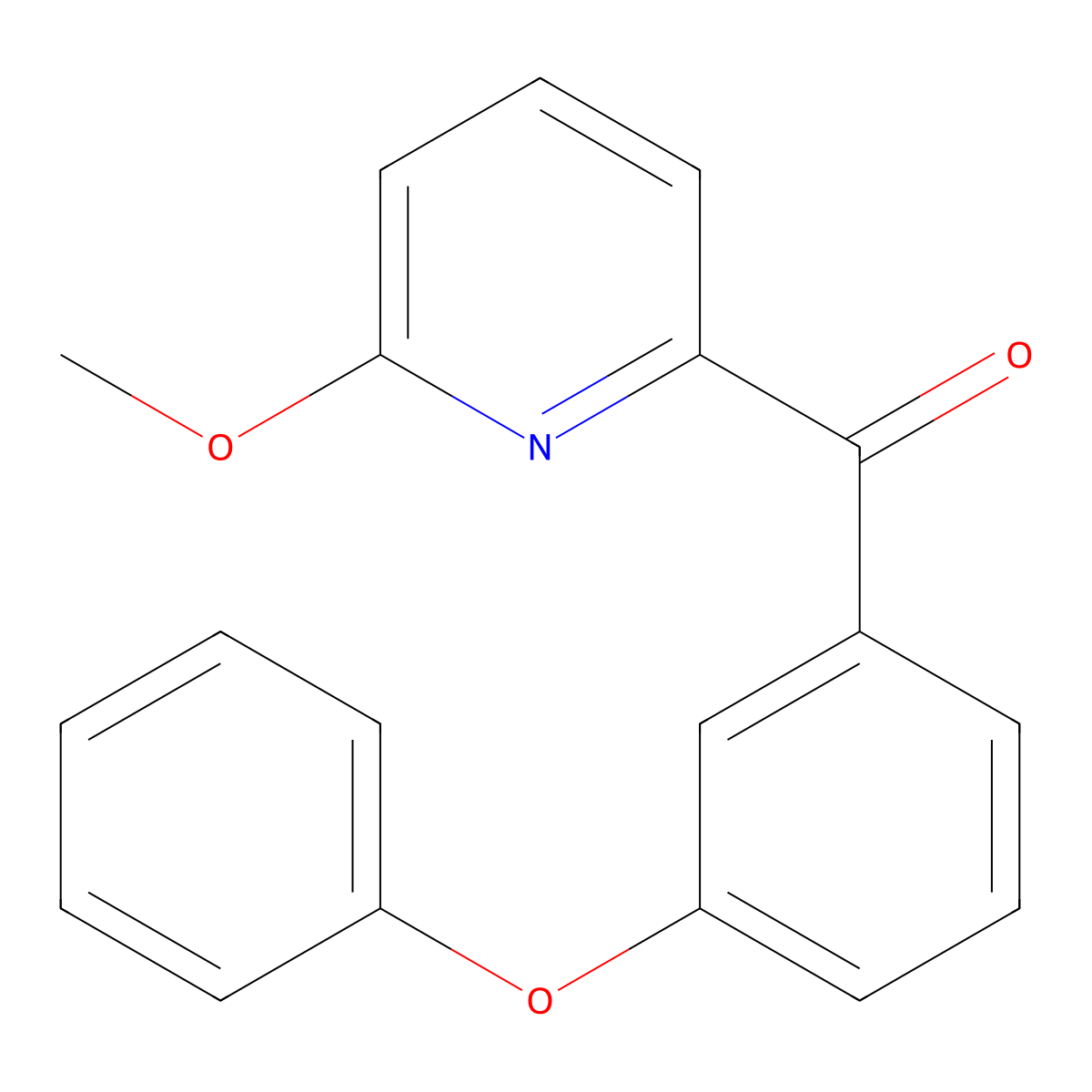 6-Methoxy-2-(3-phenoxybenzoyl)pyridine molecular structure, CAS 1187167-88-9