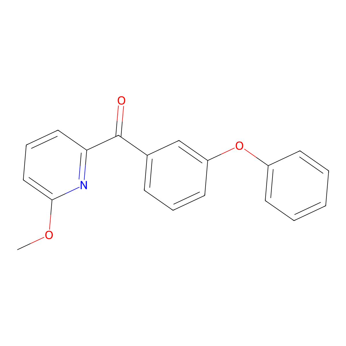 6-Methoxy-2-(3-phenoxybenzoyl)pyridine molecular structure, CAS 1187167-88-9