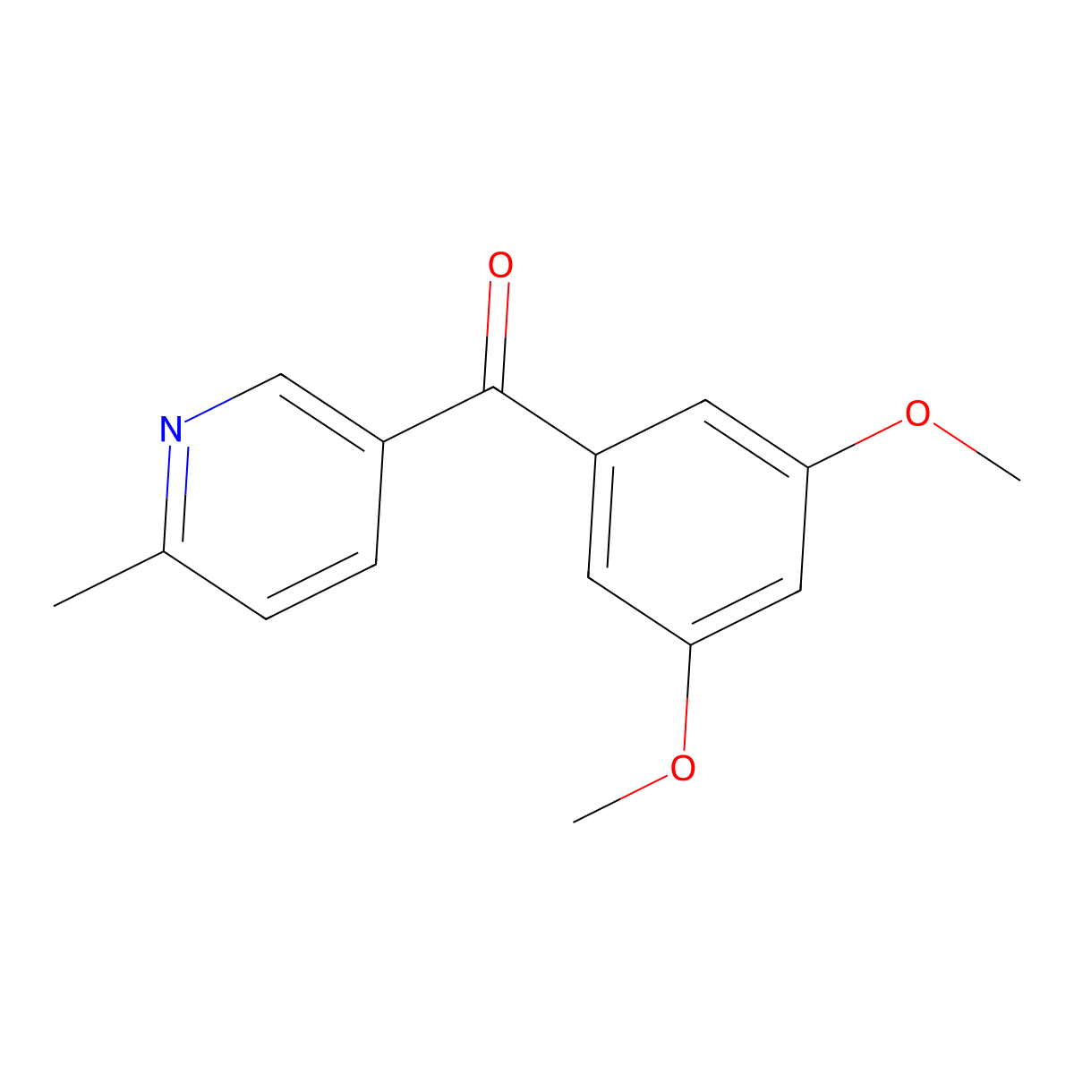 5-(3,5-Dimethoxybenzoyl)-2-methylpyridine molecular structure, CAS 1187167-92-5