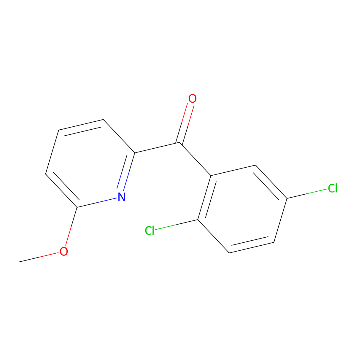 2-(2,5-Dichlorobenzoyl)-6-methoxypyridine molecular structure, CAS 1187168-04-2