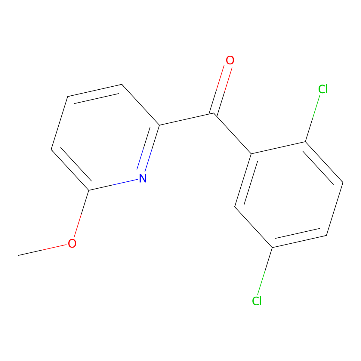 2-(2,5-Dichlorobenzoyl)-6-methoxypyridine molecular structure, CAS 1187168-04-2