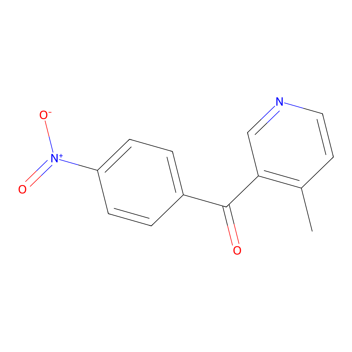 4-Methyl-3-(4-nitrobenzoyl)pyridine molecular structure, CAS 1187168-07-5