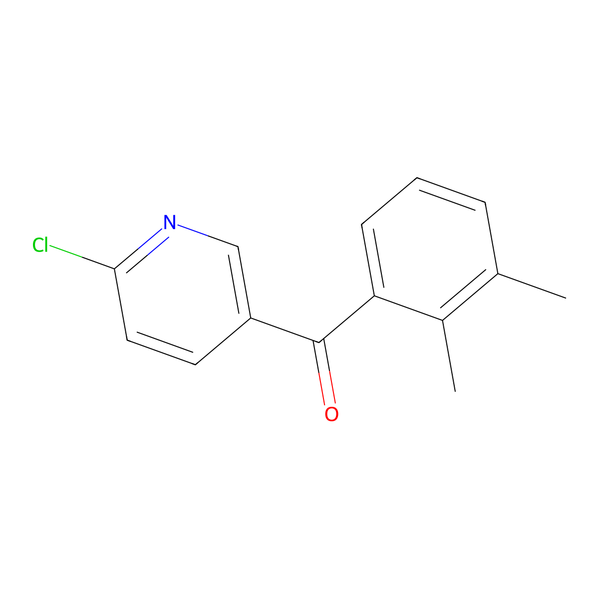 2-Chloro-5-(2,3-dimethylbenzoyl)pyridine molecular structure, CAS 1187168-10-0
