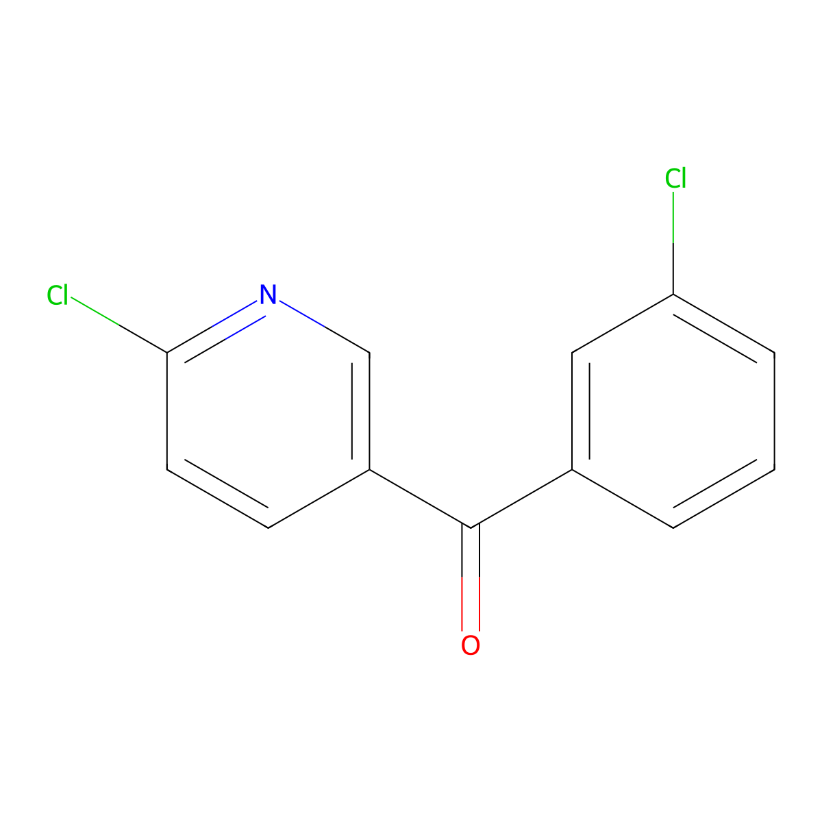 5-(3-Chlorobenzoyl)-2-chloropyridine molecular structure, CAS 1187168-11-1