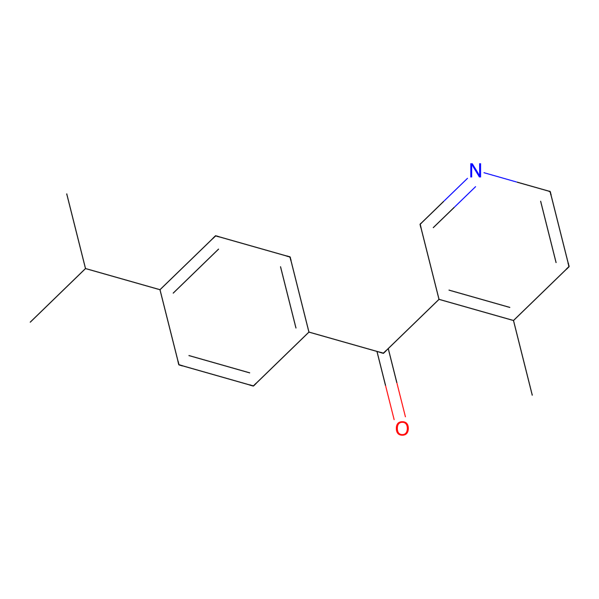 3-(4-Isopropylbenzoyl)-4-methylpyridine molecular structure, CAS 1187168-12-2