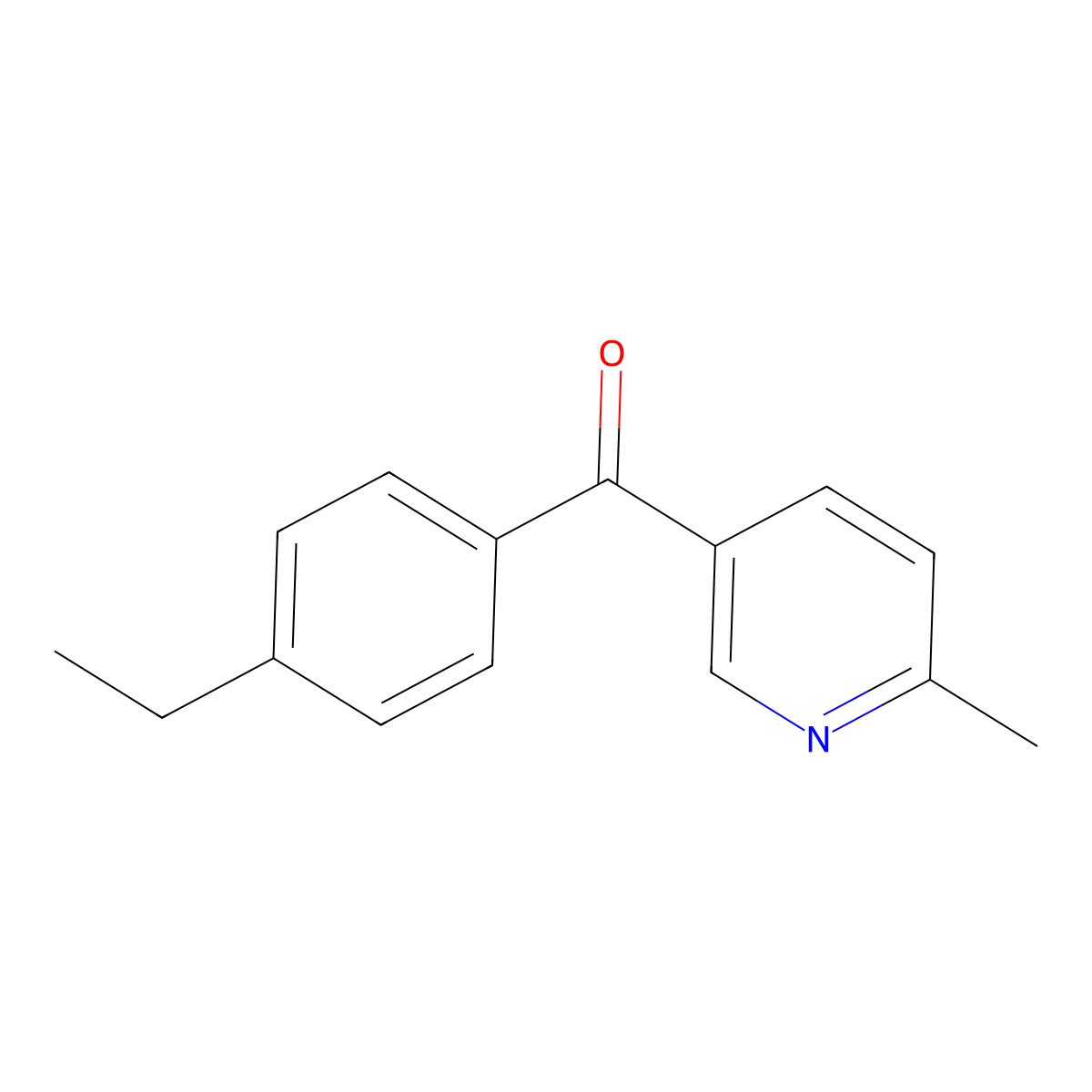 5-(4-Ethylbenzoyl)-2-methylpyridine molecular structure, CAS 1187168-13-3