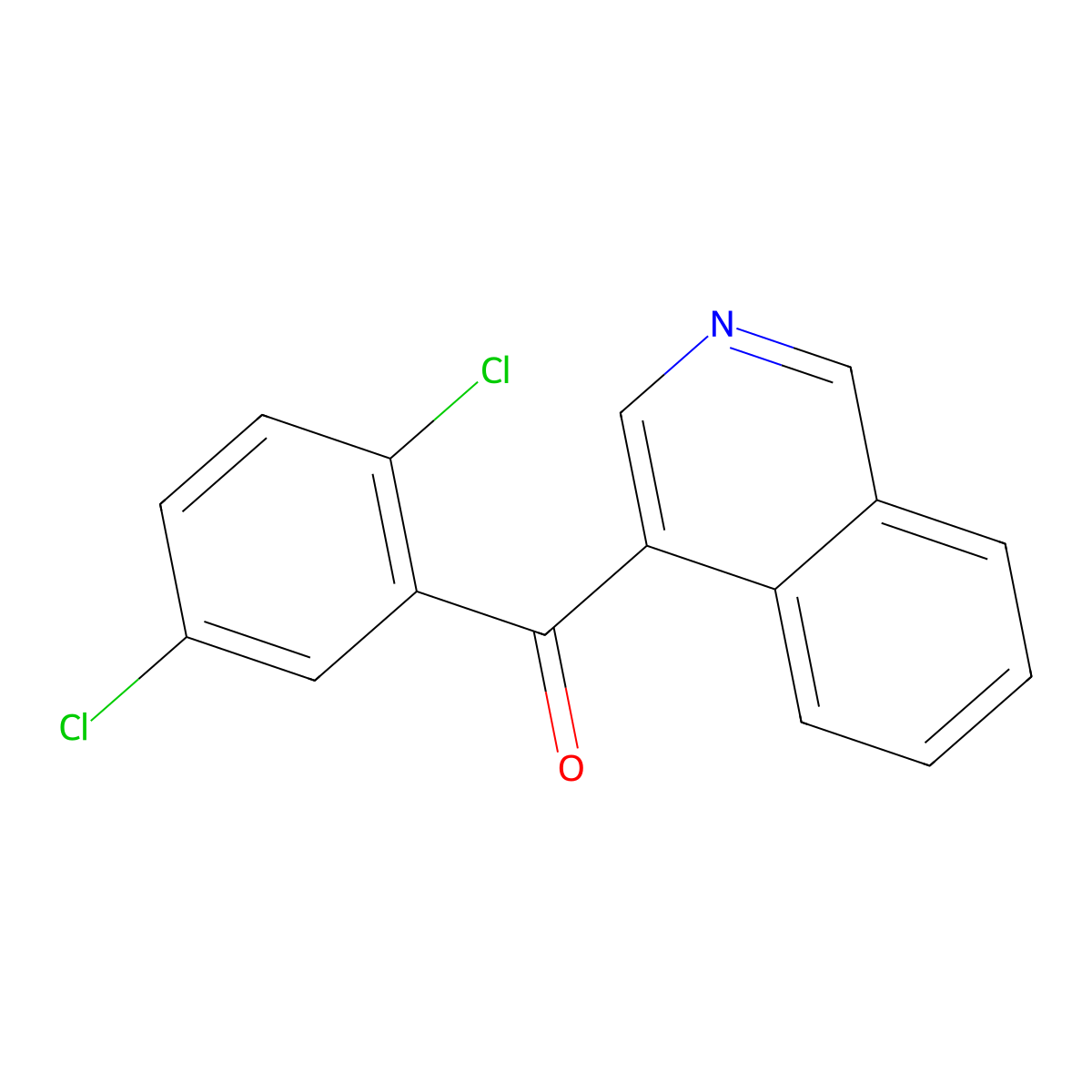 4-(2,5-Dichlorobenzoyl)isoquinoline molecular structure, CAS 1187168-14-4