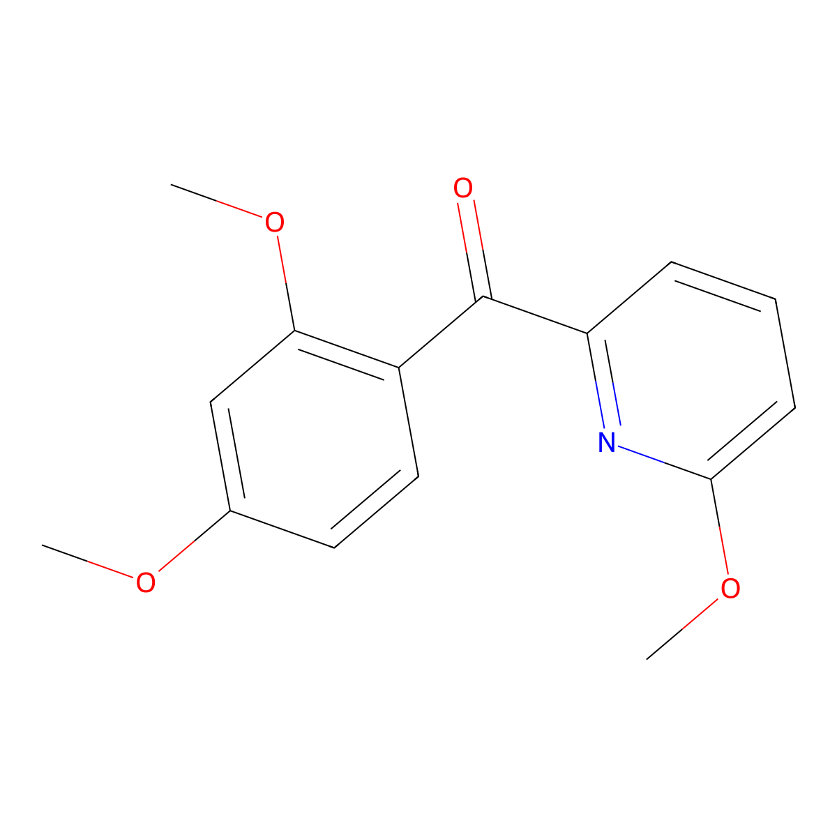 2-(2,4-Dimethoxybenzoyl)-6-methoxypyridine molecular structure, CAS 1187168-15-5