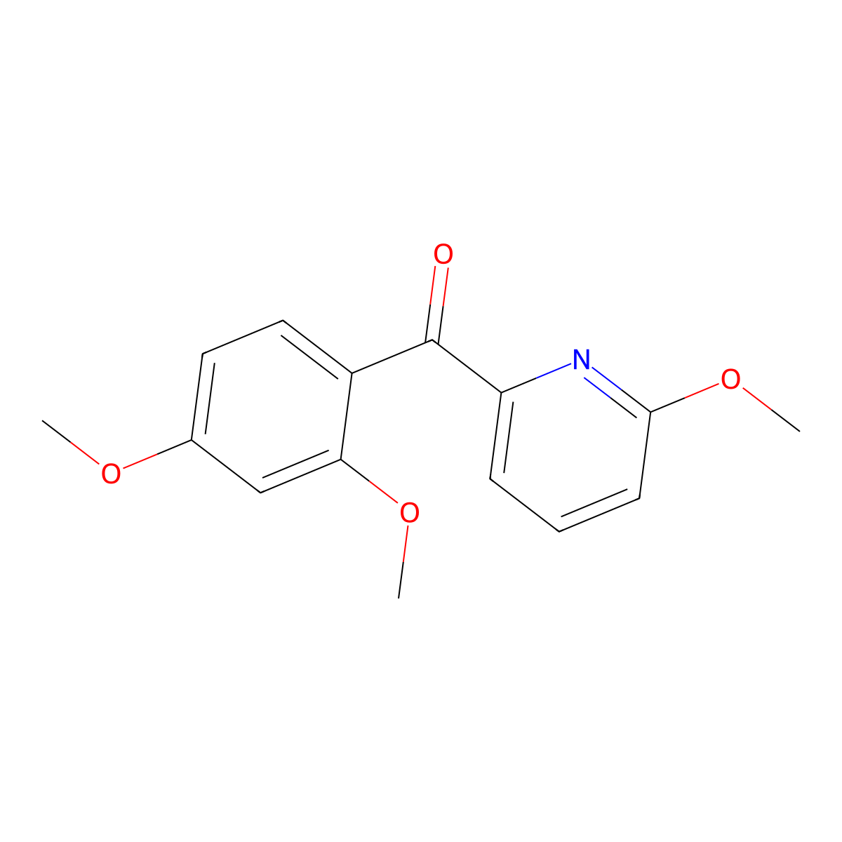 2-(2,4-Dimethoxybenzoyl)-6-methoxypyridine molecular structure, CAS 1187168-15-5