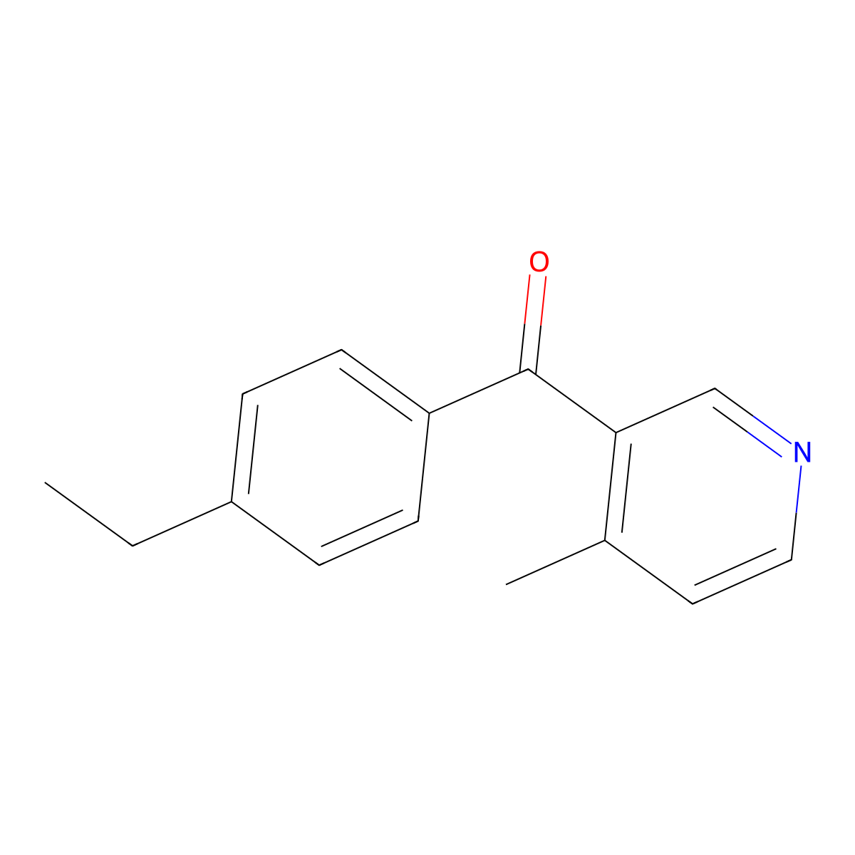 3-(4-Ethylbenzoyl)-4-methylpyridine molecular structure, CAS 1187168-18-8