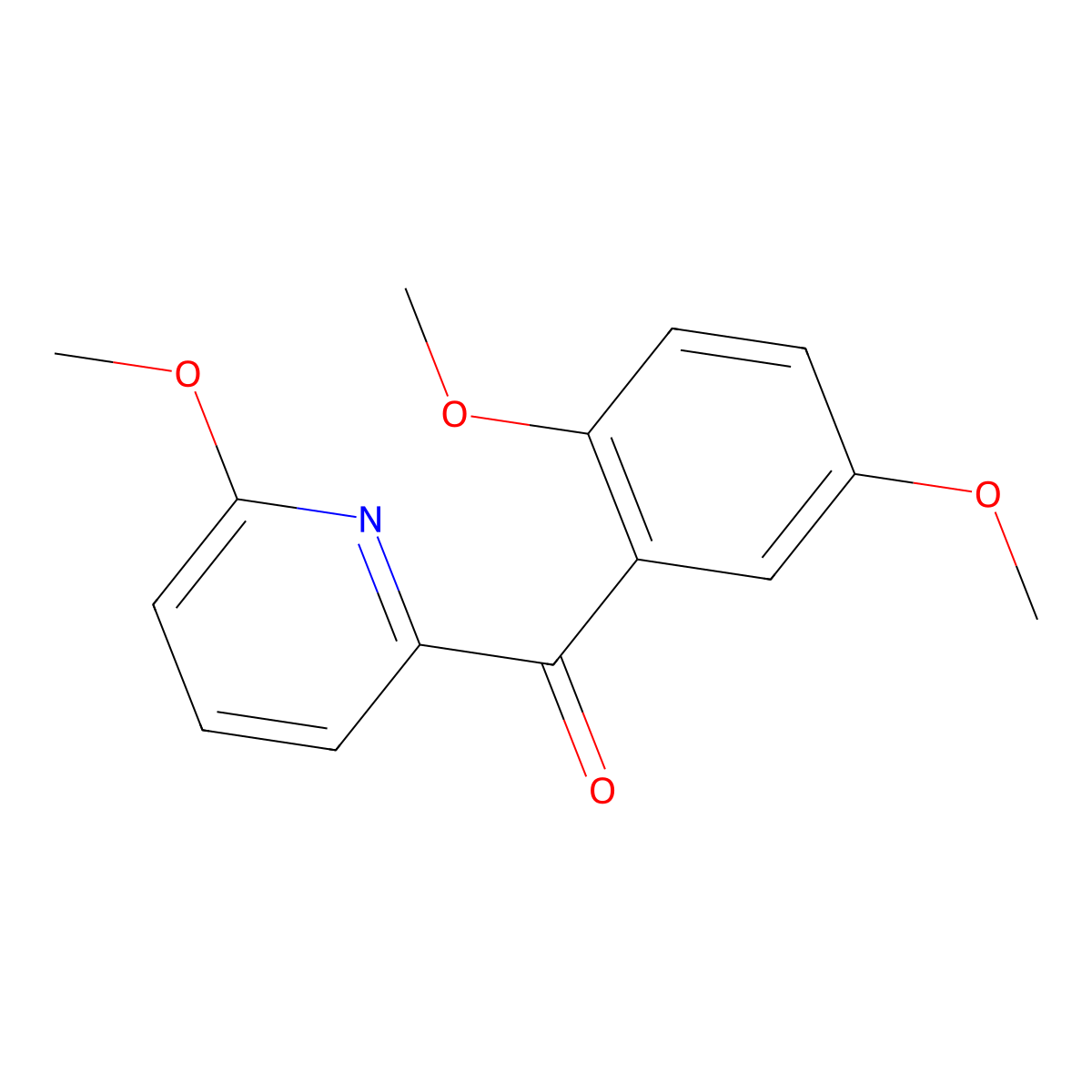 2-(2,5-Dimethoxybenzoyl)-6-methoxypyridine molecular structure, CAS 1187168-22-4