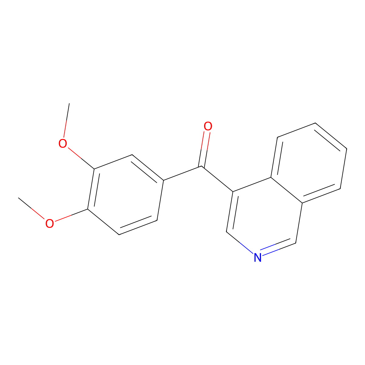 4-(3,4-Dimethoxybenzoyl)isoquinoline molecular structure, CAS 1187168-26-8