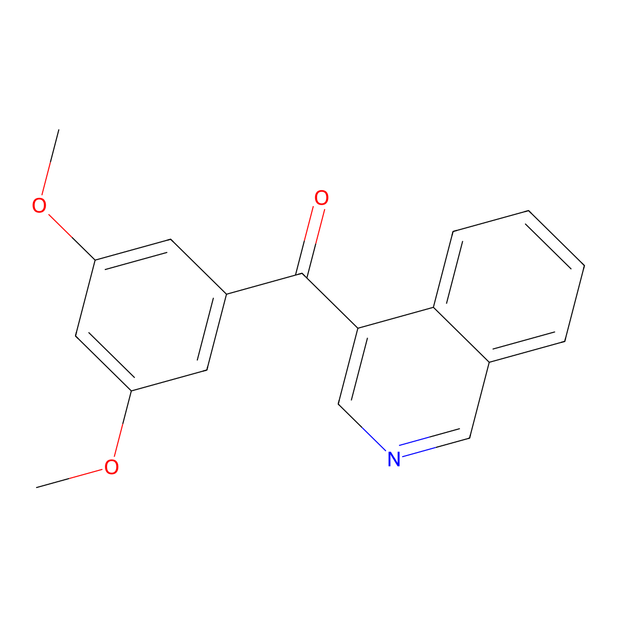 4-(3,5-Dimethoxybenzoyl)isoquinoline molecular structure, CAS 1187168-30-4
