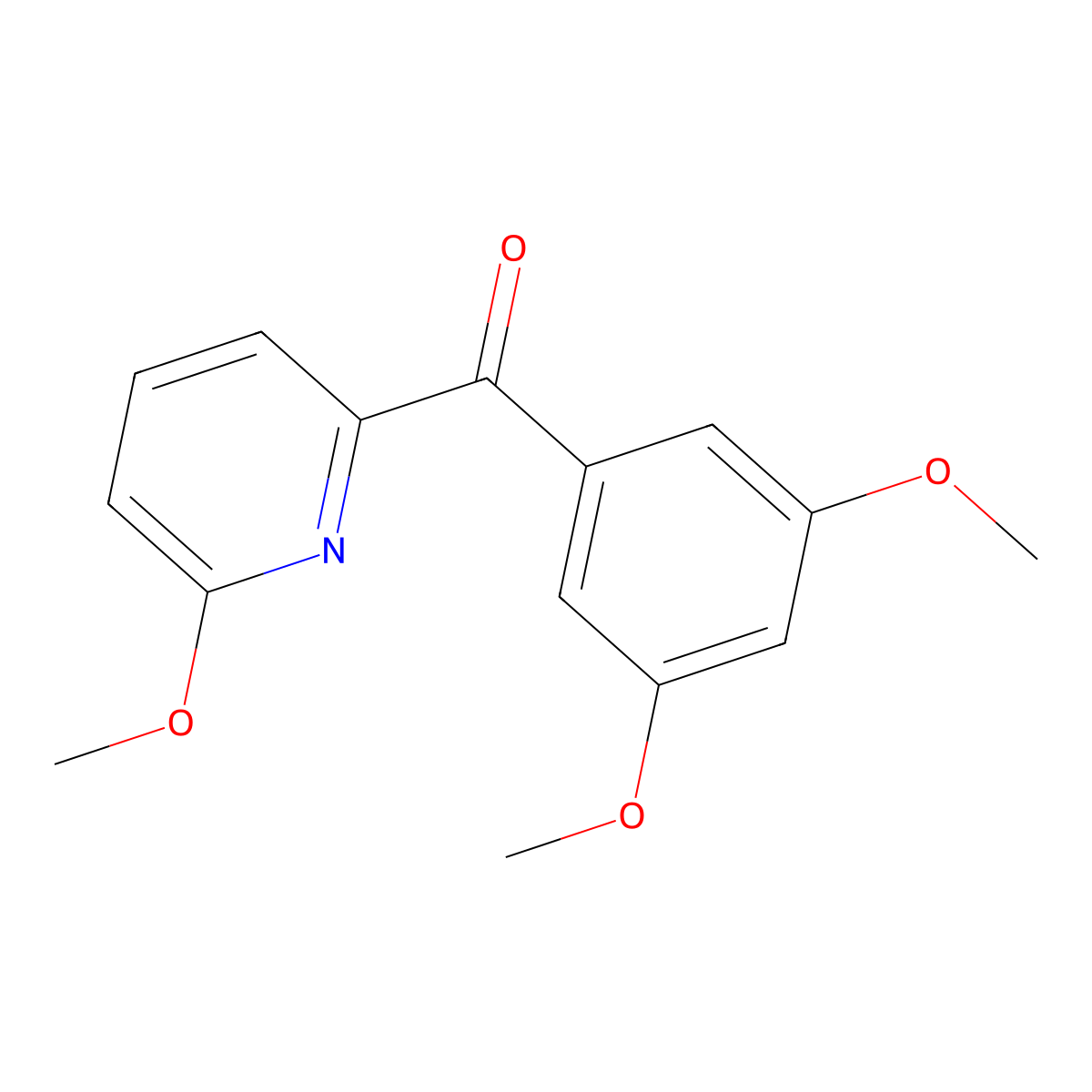 2-(3,5-Dimethoxybenzoyl)-6-methoxypyridine molecular structure, CAS 1187168-31-5