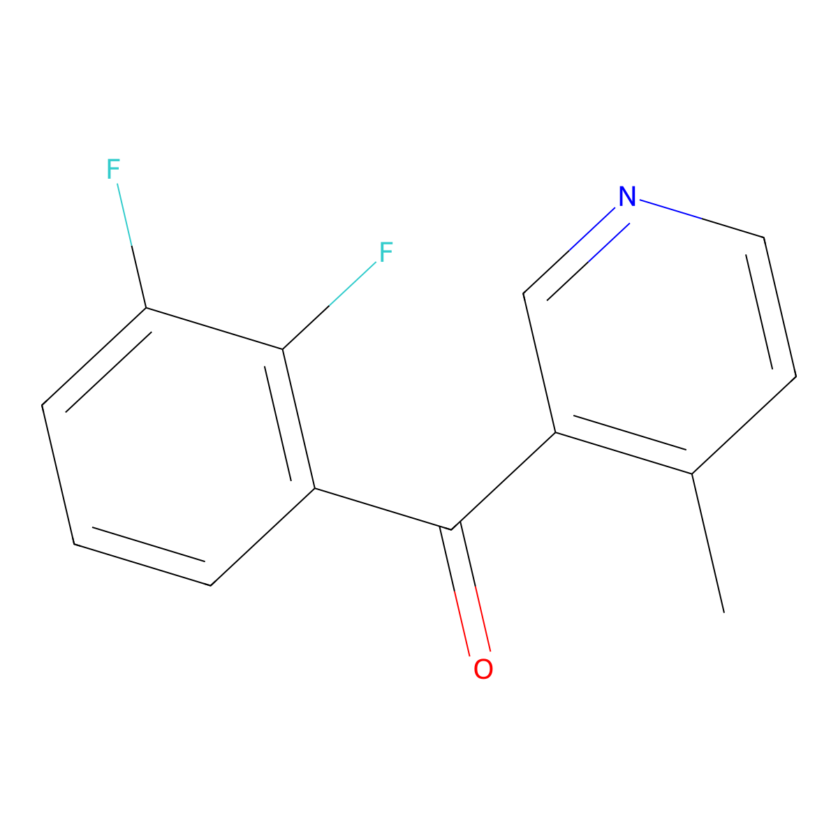 3-(2,3-Difluorobenzoyl)-4-methylpyridine molecular structure, CAS 1187168-34-8