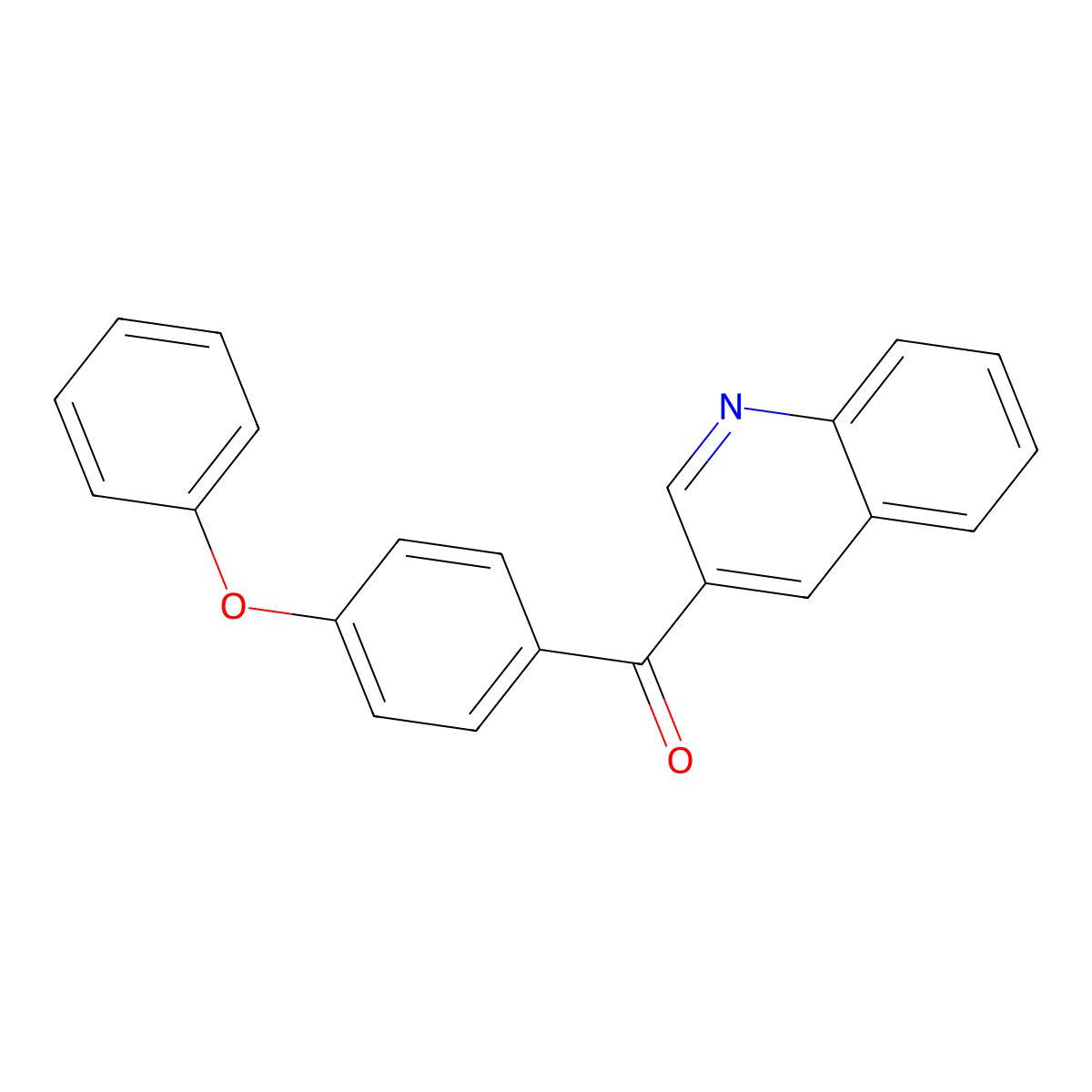 (4-Phenoxyphenyl)(quinolin-3-yl)methanone molecular structure, CAS 1187168-35-9