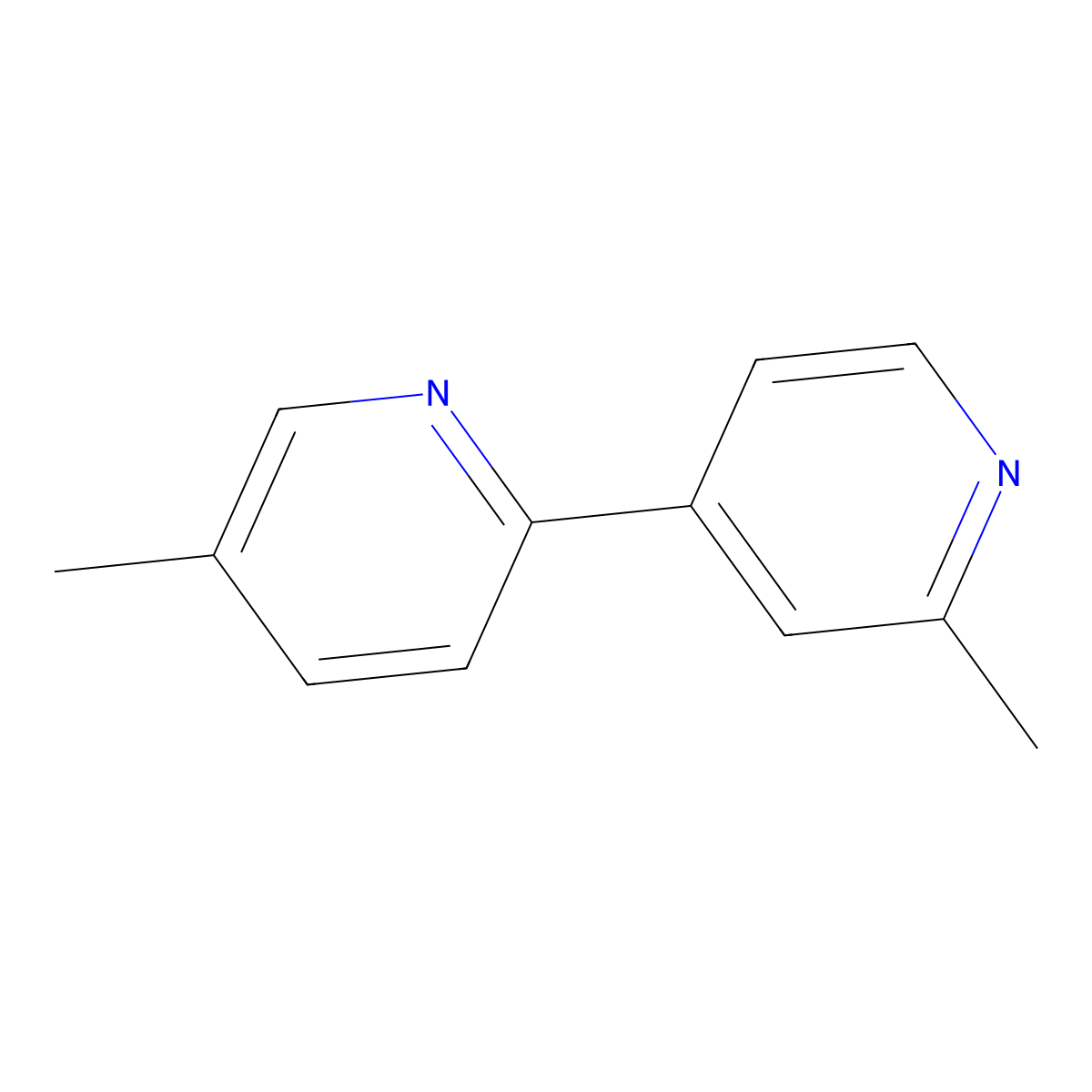 5,2'-Dimethyl-[2,4']bipyridinyl molecular structure, CAS 1187168-36-0
