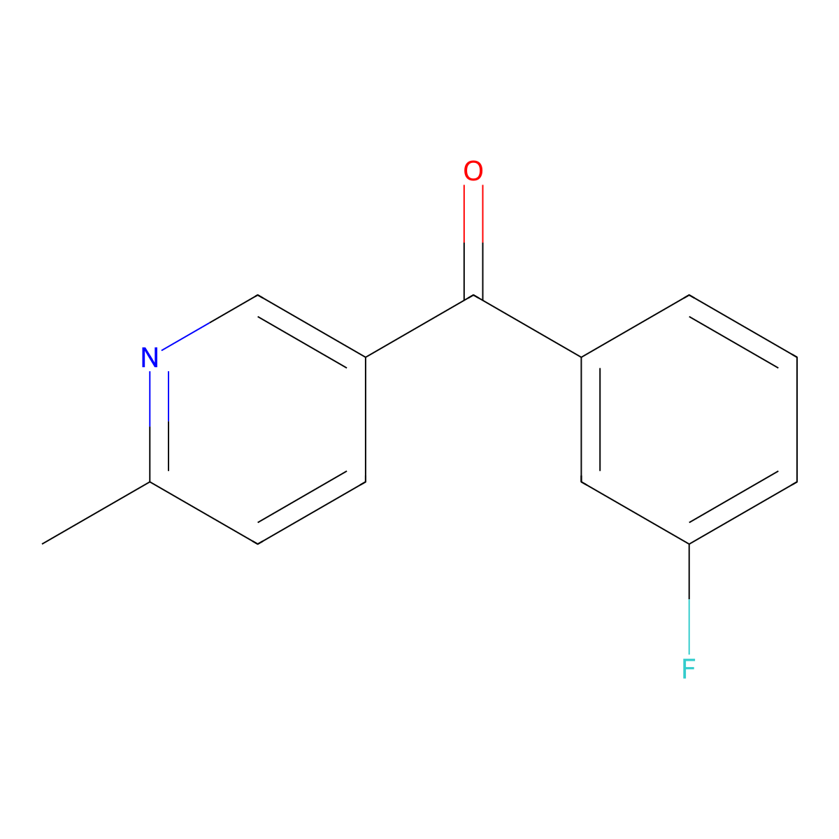 5-(3-Fluorobenzoyl)-2-methylpyridine molecular structure, CAS 1187168-57-5