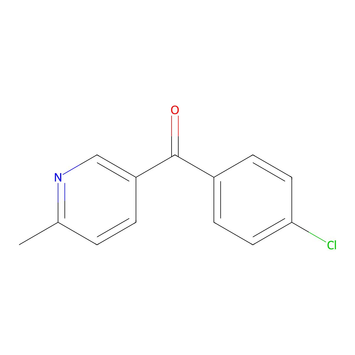5-(4-Chlorobenzoyl)-2-methylpyridine molecular structure, CAS 1187168-62-2