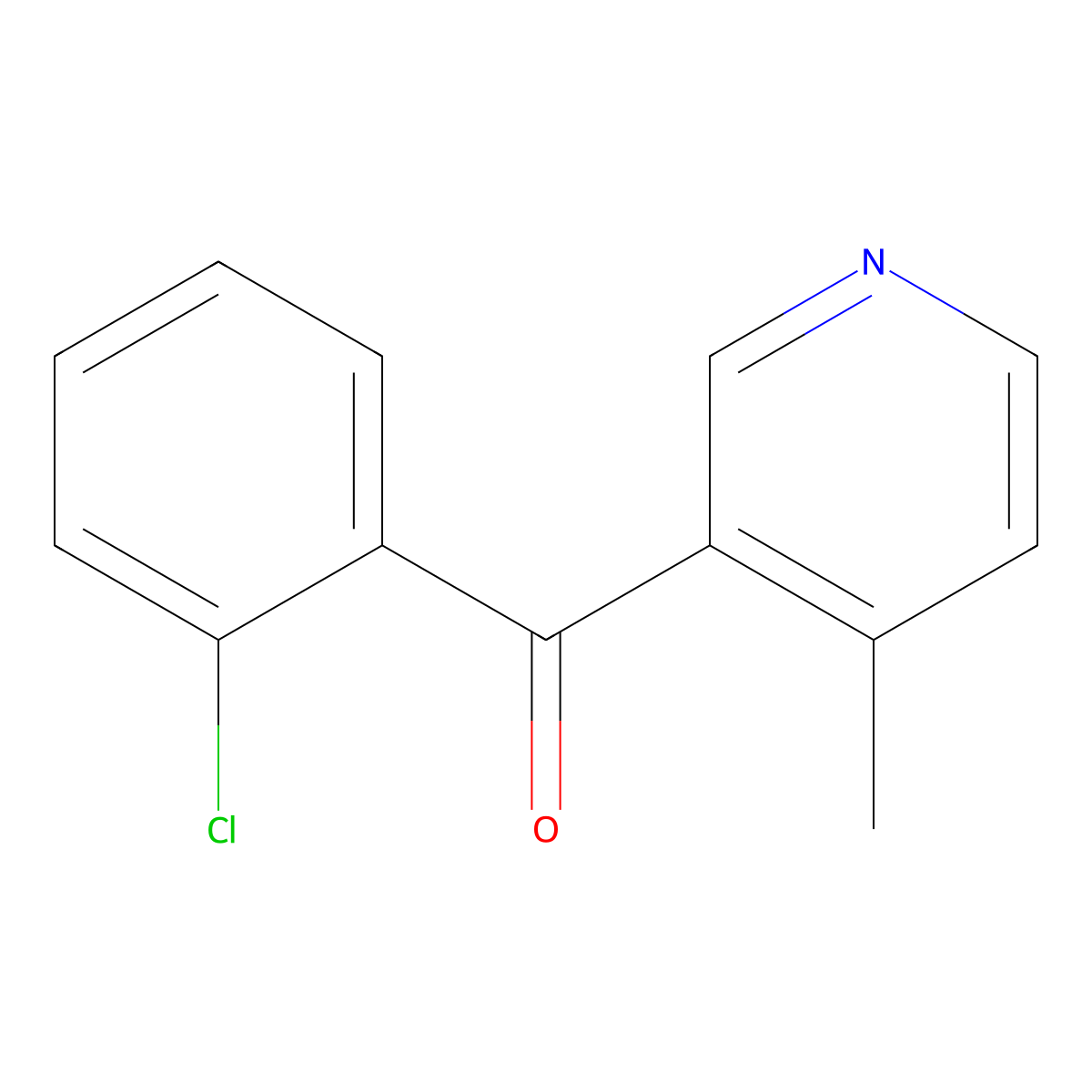 3-(2-Chlorobenzoyl)-4-methylpyridine molecular structure, CAS 1187168-67-7
