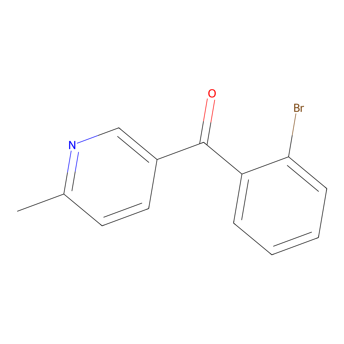 5-(2-Bromobenzoyl)-2-methylpyridine molecular structure, CAS 1187168-68-8
