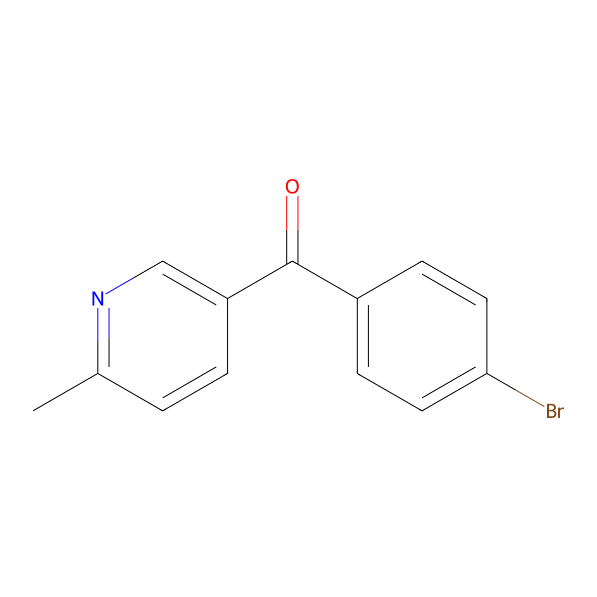 5-(4-Bromobenzoyl)-2-methylpyridine molecular structure, CAS 1187168-71-3